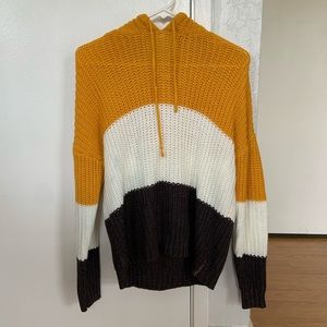 Tilly’s Yellow, White, and Grey stripped sweater